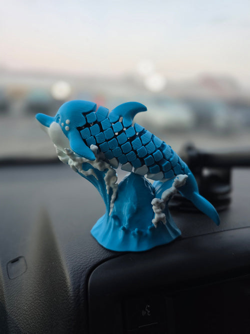 3D Printed Articulated Dolphin Figurine