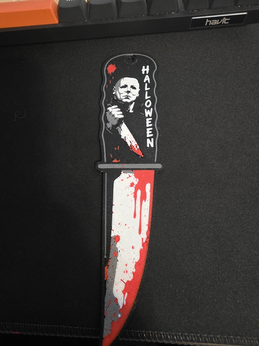 Halloween Michael Myers Knife Bookmark