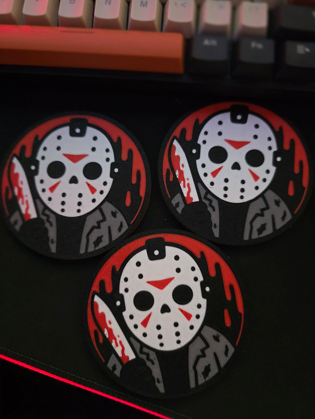 Jason Voorhees Horror Coaster - 3D Printed
