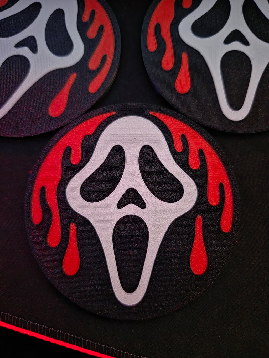 Ghostface Drip Coaster - 3D Printed