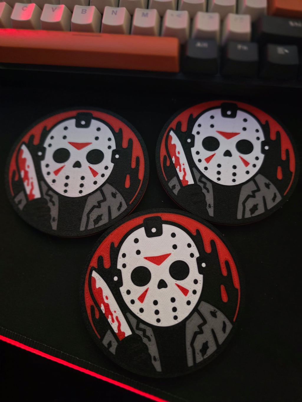 Jason Voorhees Horror Coaster - 3D Printed
